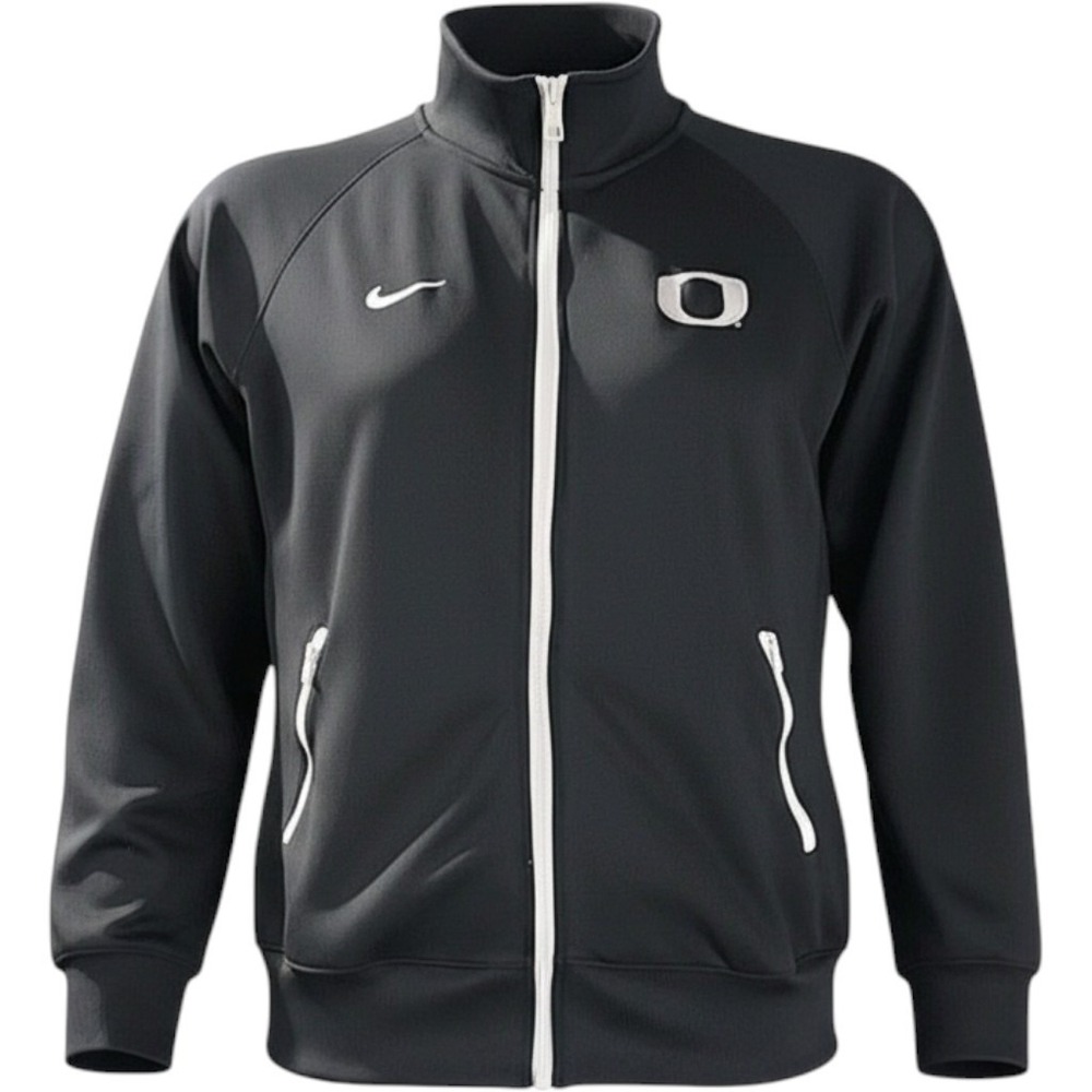 Nike Oregon Ducks Womens Track Jacket Black Full Zip Dri-FIT 31786X-OD5 L